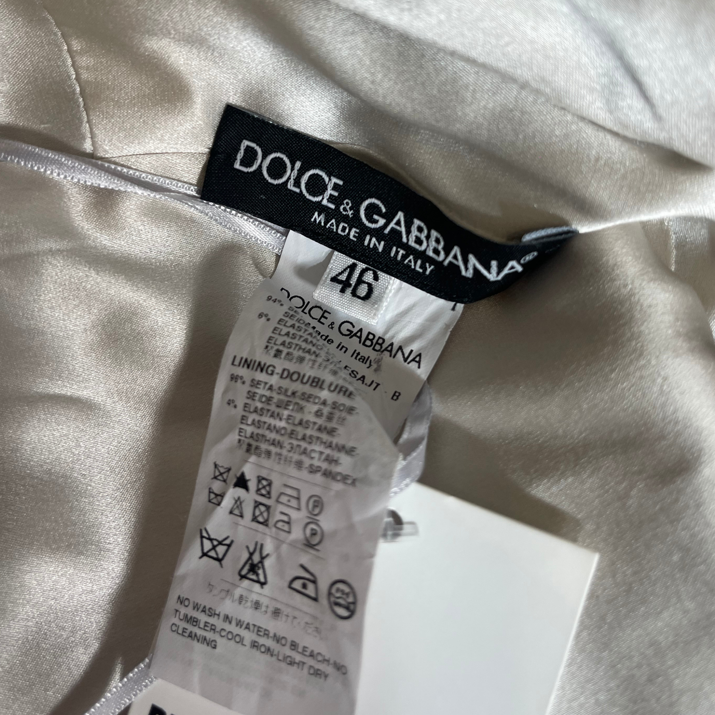 Dolce & Gabanna Ruched Floral Silk Dress