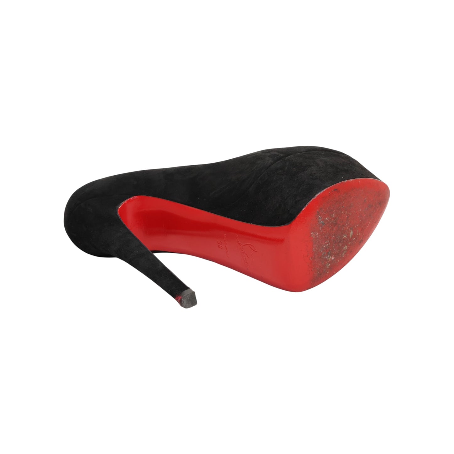 Christian Louboutin Suede Victoria 160 Platform Pumps (Size 38)