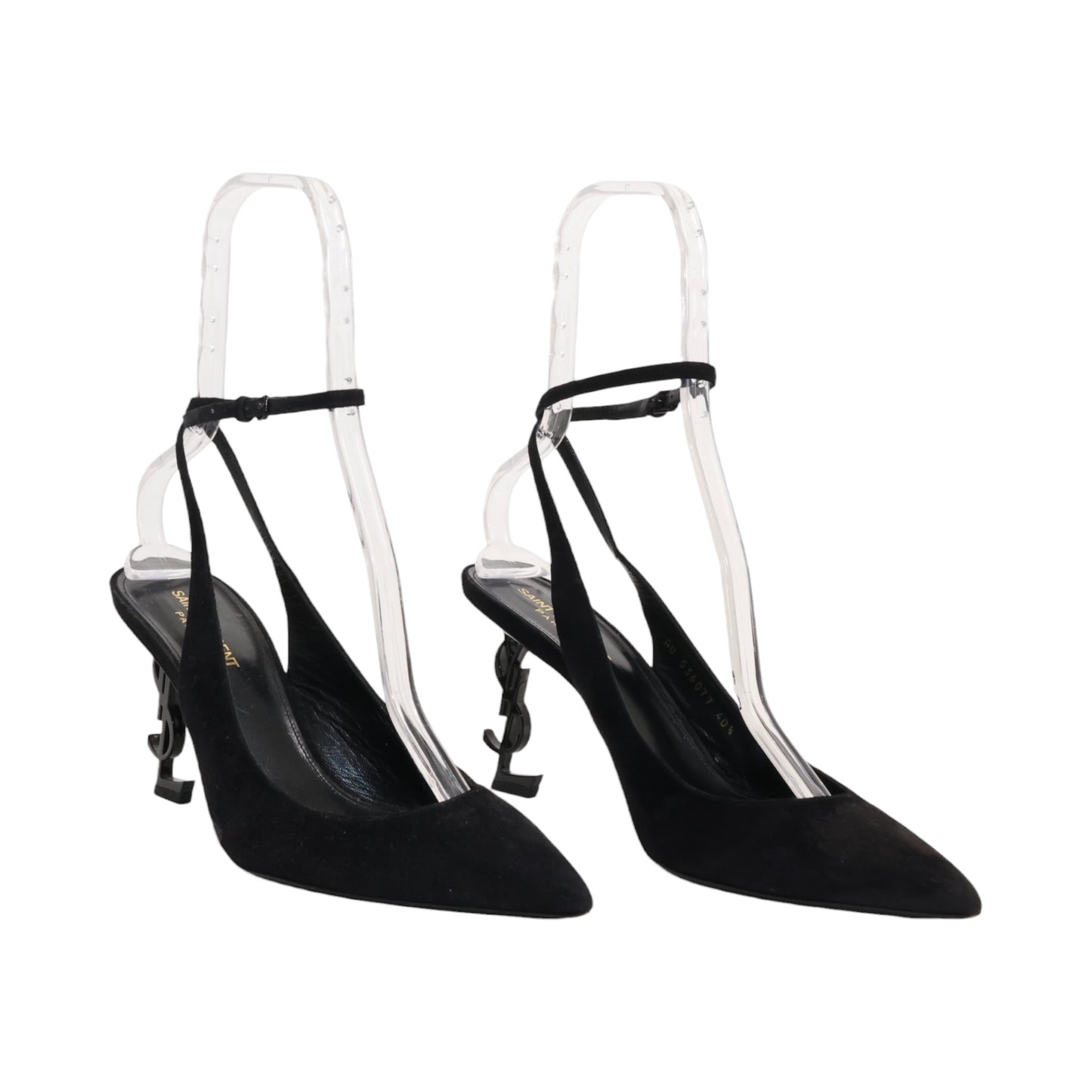Saint Laurent Opyum Suede Slingback Pumps (Sixe 40.5)