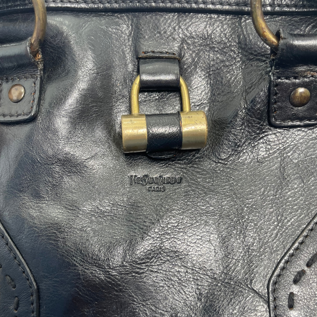 Yves Saint Laurent Vintage Muse Leather Bowler Bag