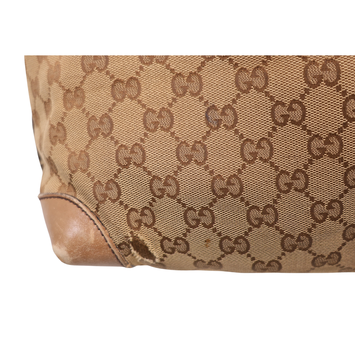 Gucci GG Canvas Craft Medium Tote Bag
