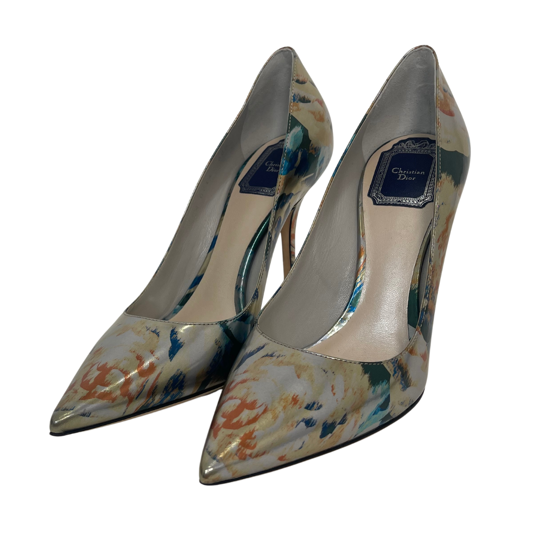 Christian Dior Cherie Metallic Pumps