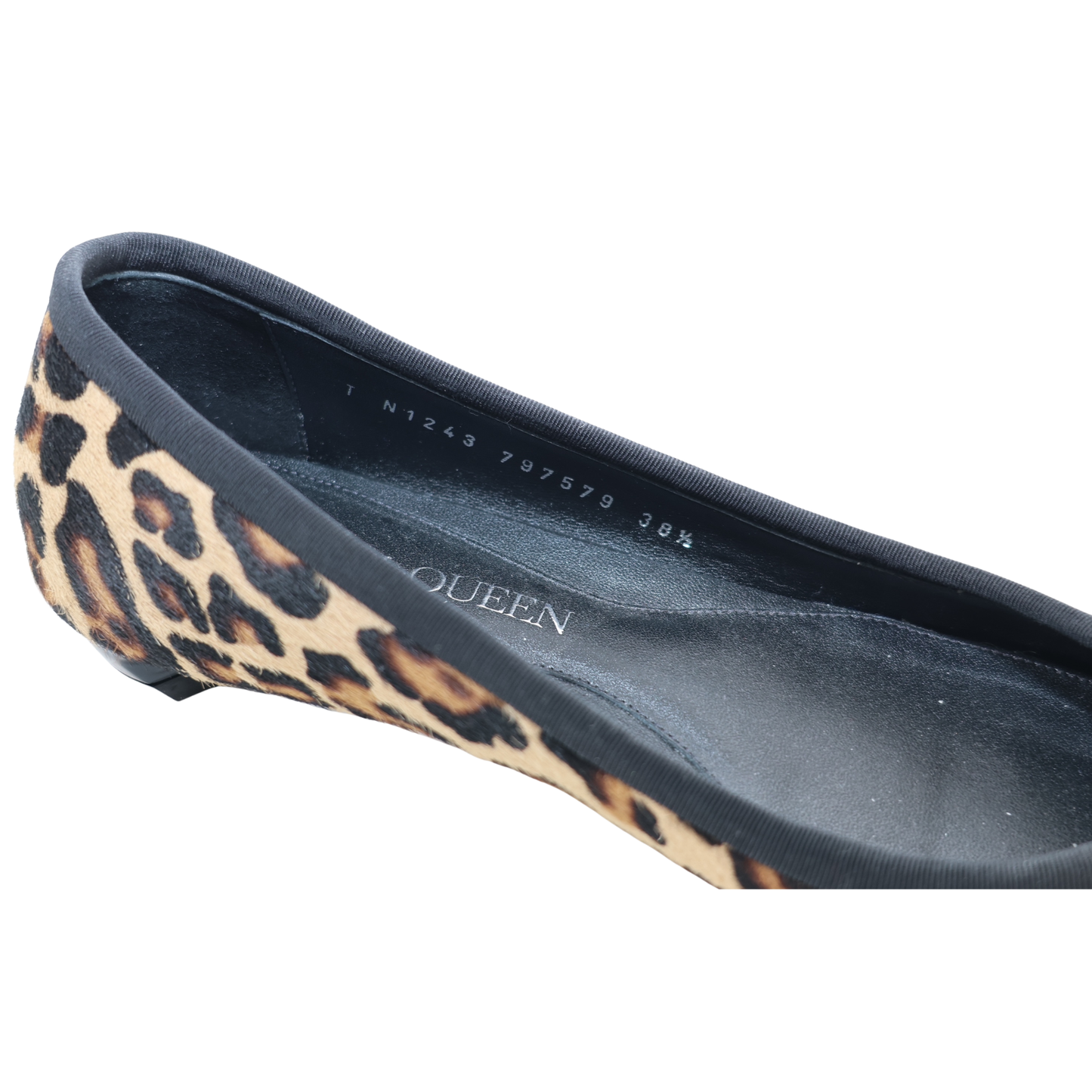 Alexander McQueen Armadillo Calf Hair Ballet Flat (Size 38.5)