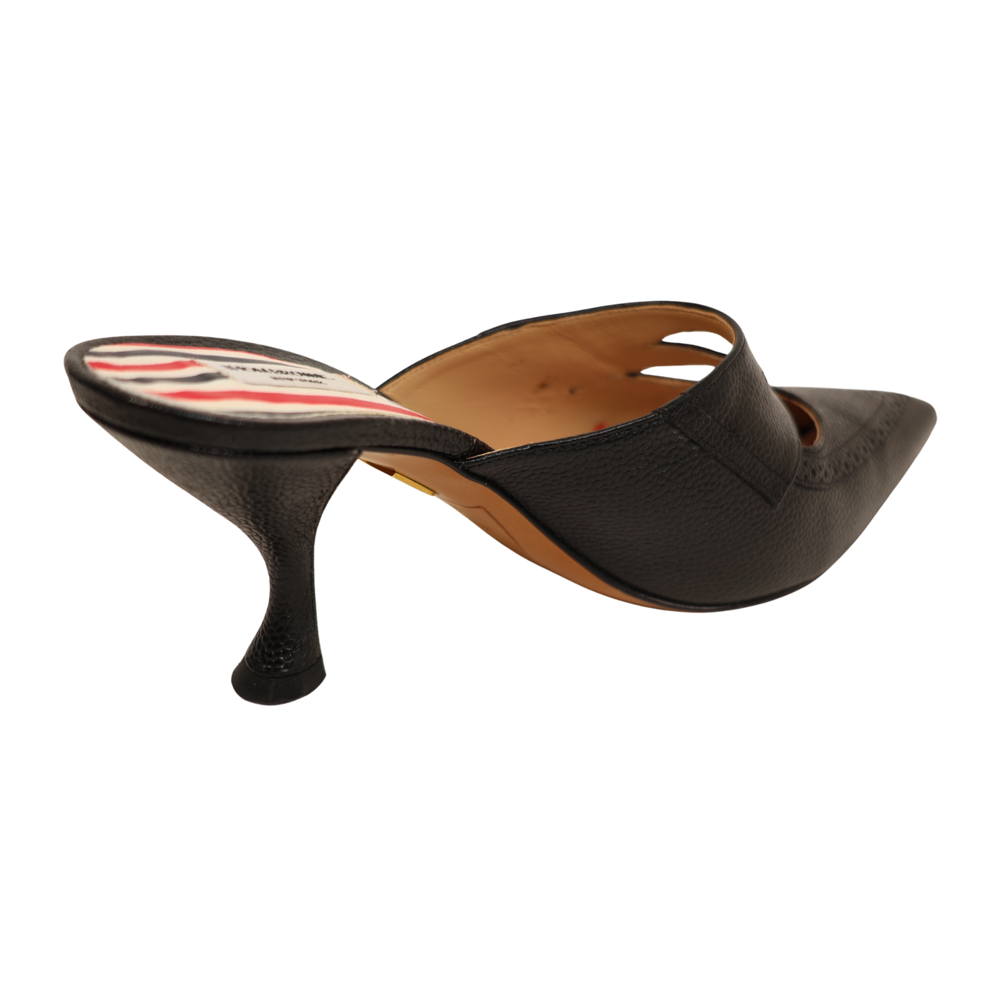 Thom Browne Cut Out Leather Penny Mules (Size 37.5)