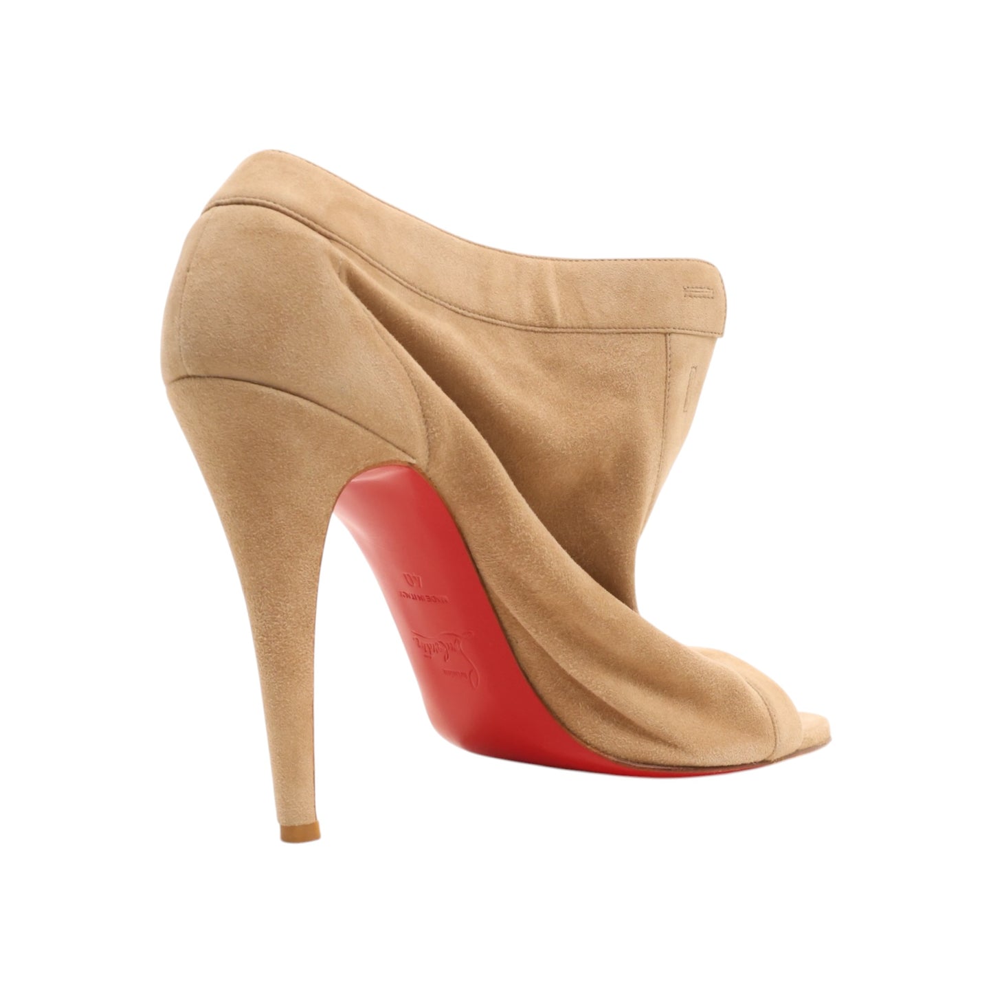 Christian Louboutin Maotic 100 Peep-Toe Booties (Size 40)