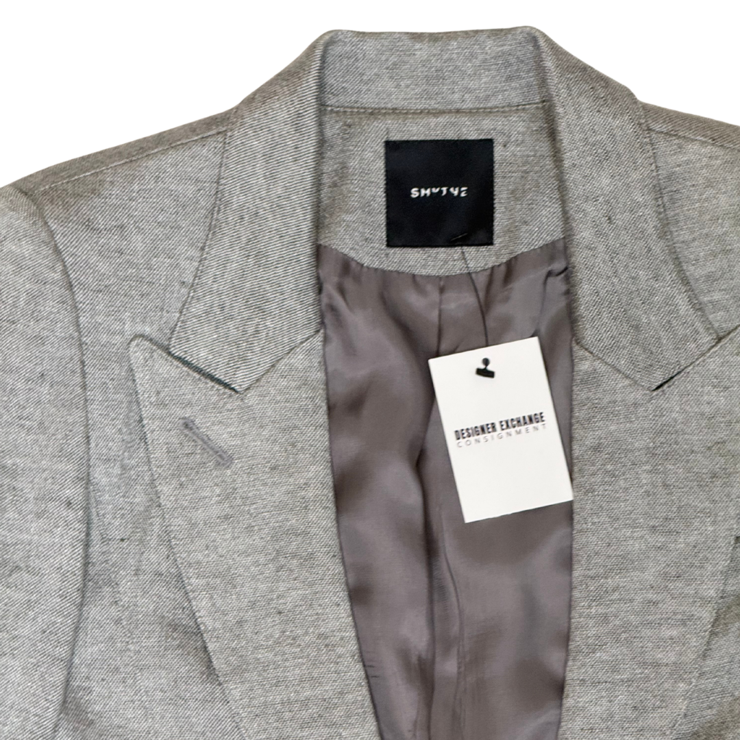 Smythe Peaked Lapel Linen Blazer