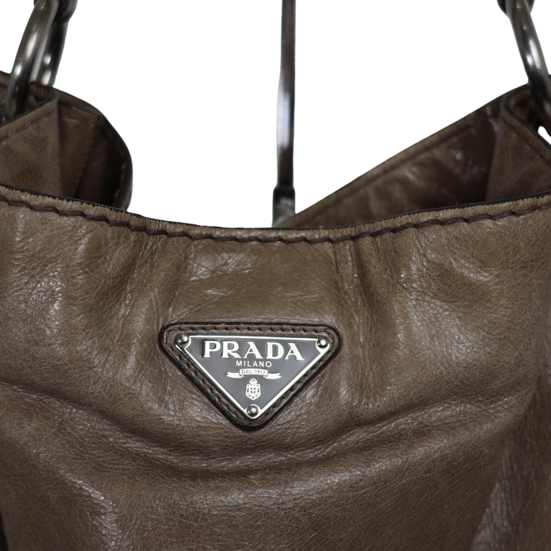 Prada Royal Calf Leather Tote Bag
