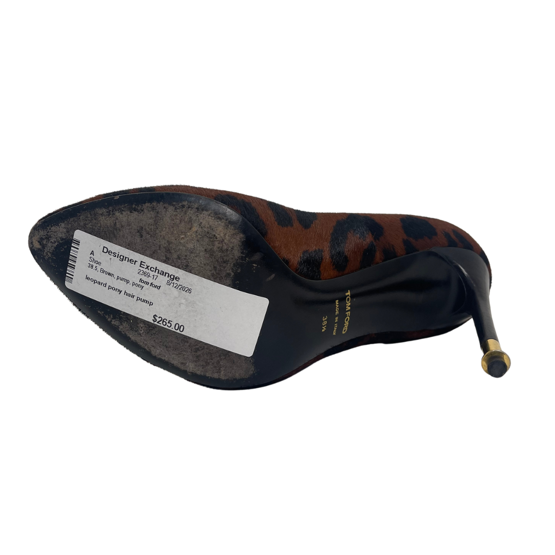 Tom Ford Leopard Pony Hair Pumps