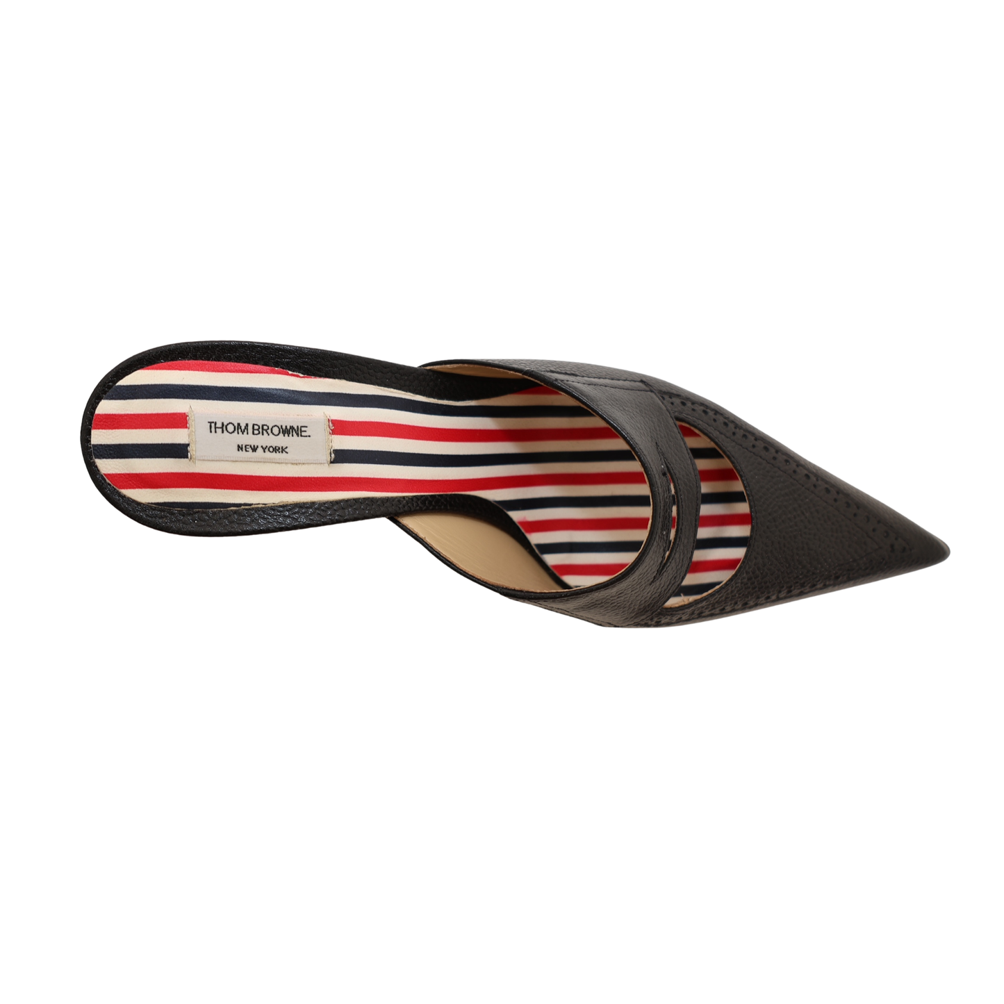 Thom Browne Cut Out Leather Penny Mules (Size 37.5)