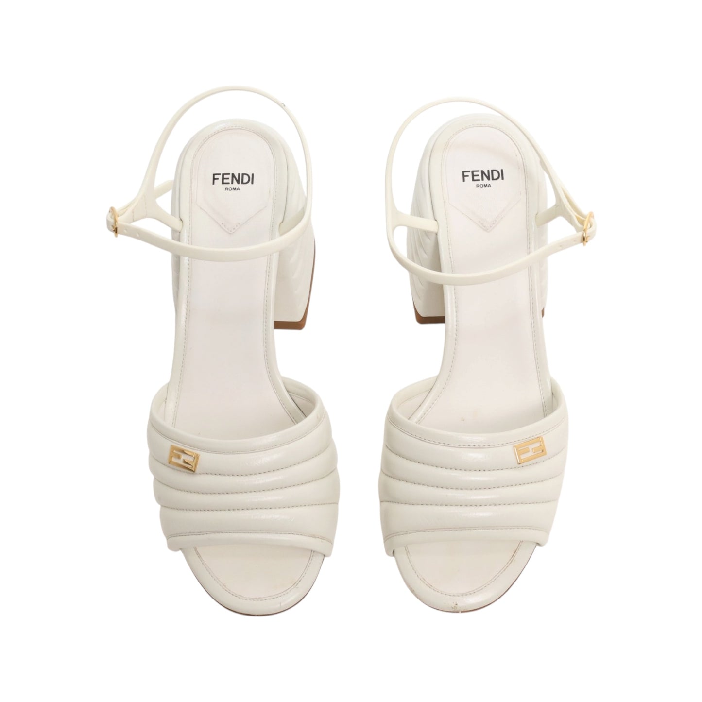 Fendi Vitello Promenade Slingback Sandals (Size 40)