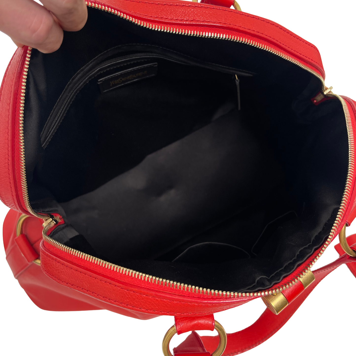 Yves Saint Laurent Vintage Muse Leather Bowler Bag