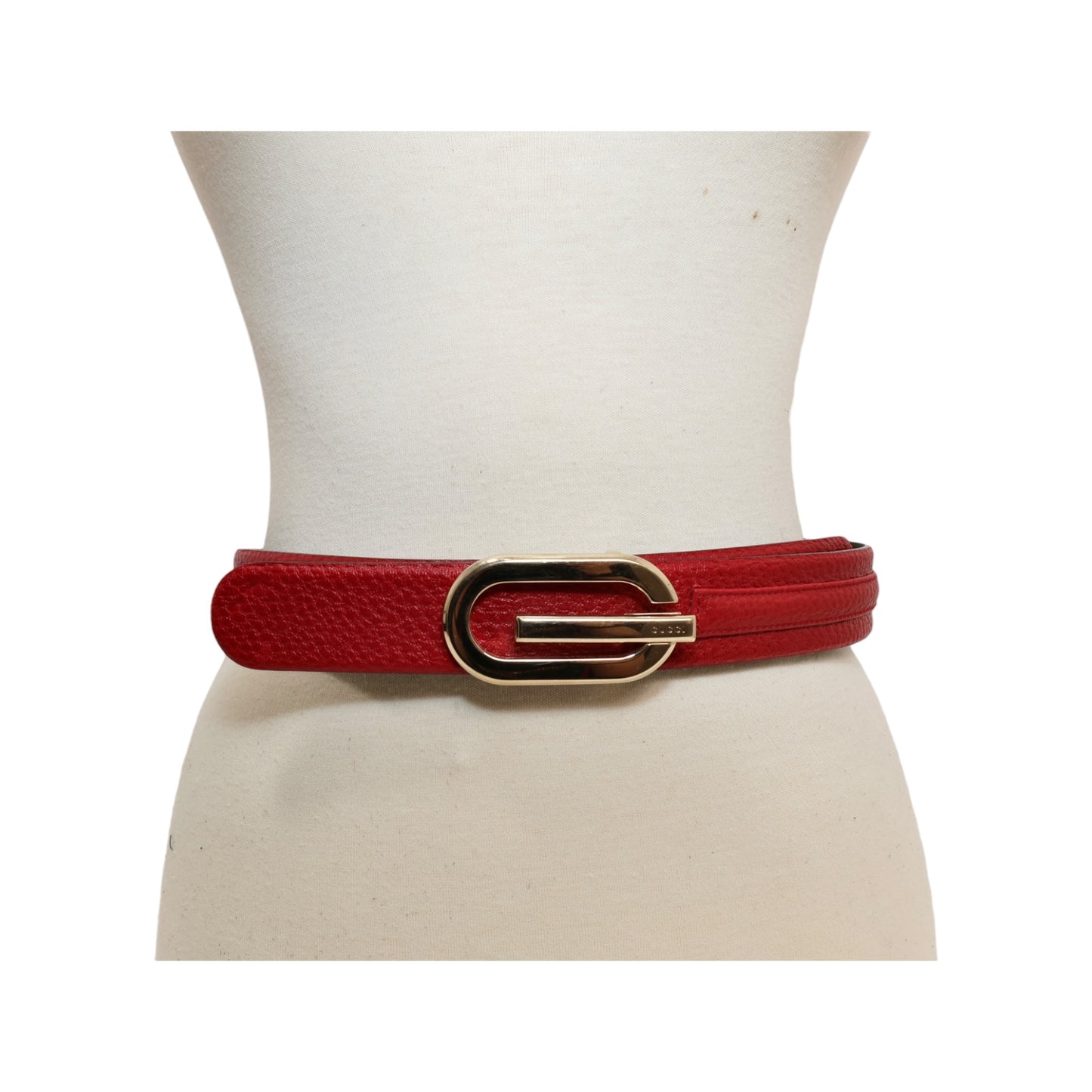 Gucci Vintage G Buckle Reversible Leather Belt