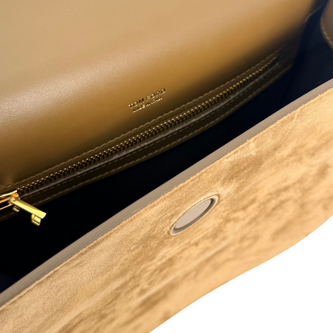 Tom Ford Tara Suede Crossbody Bag