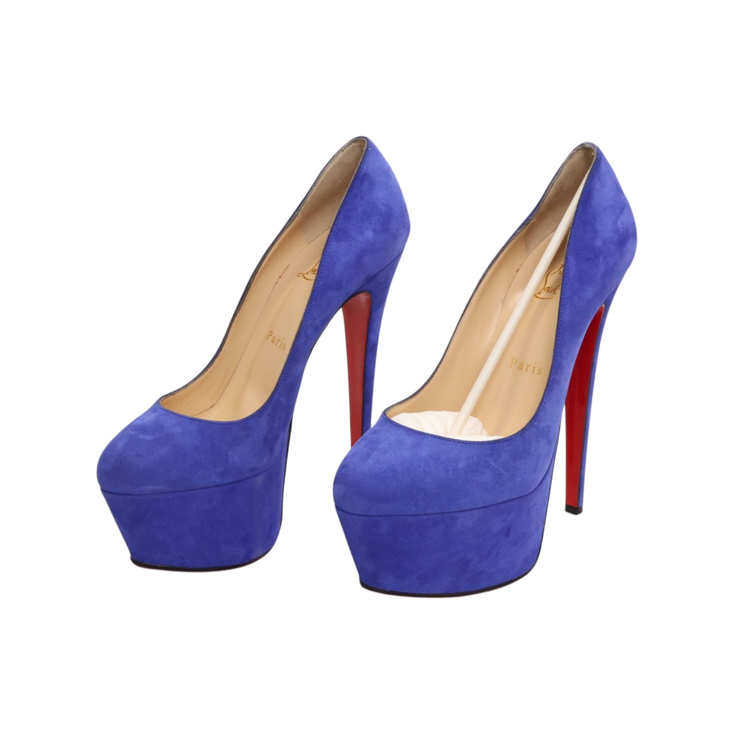 Christian Louboutin Berlinissimo 140 Platform Suede Pump (Size 38)