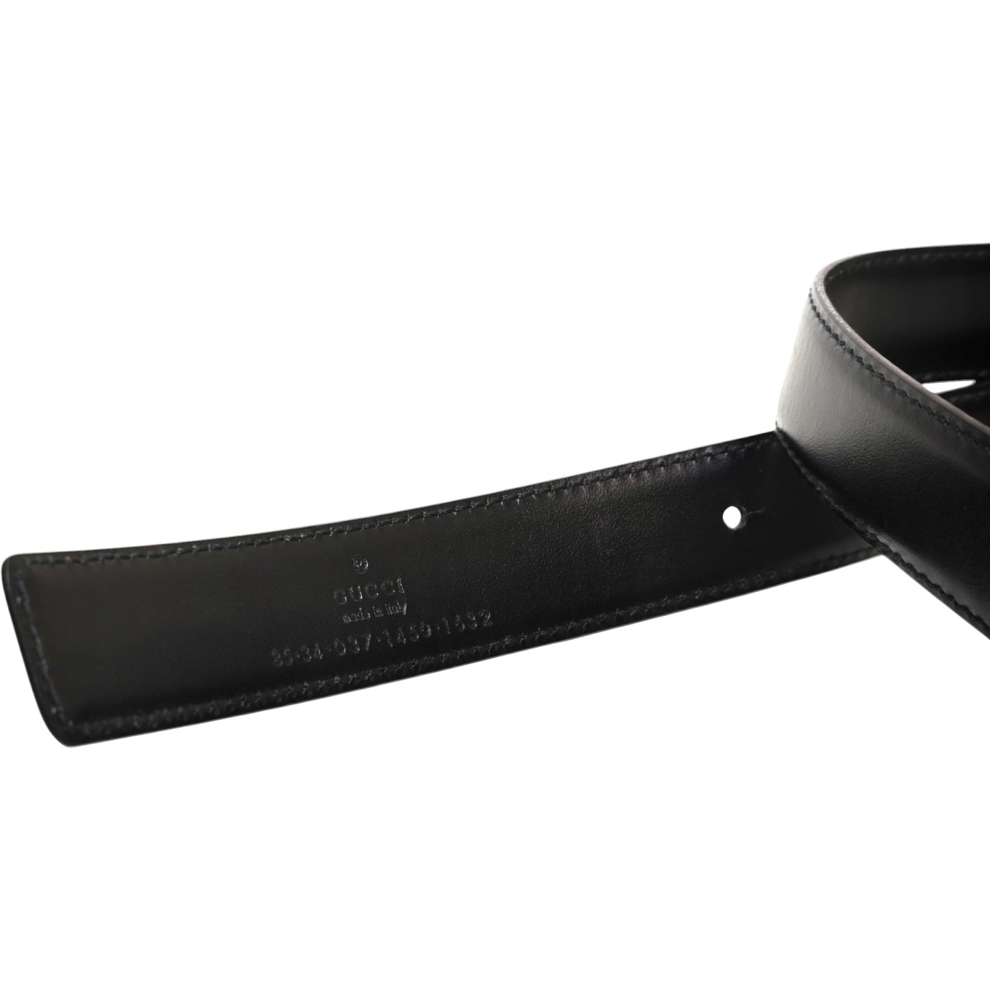Gucci Thin Interlocking GG Leather Belt