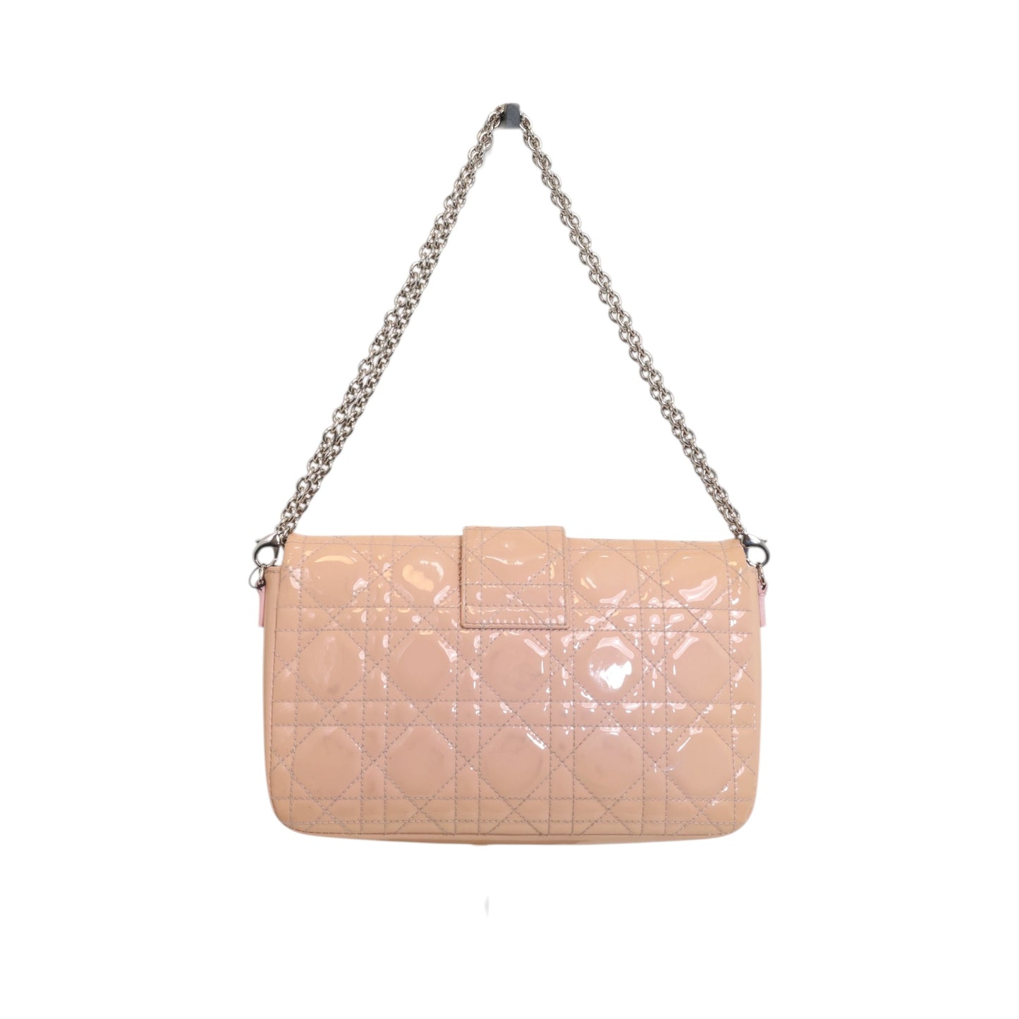 Christian Dior Miss Dior Cannage Promenade Patent Leather Pouch Bag