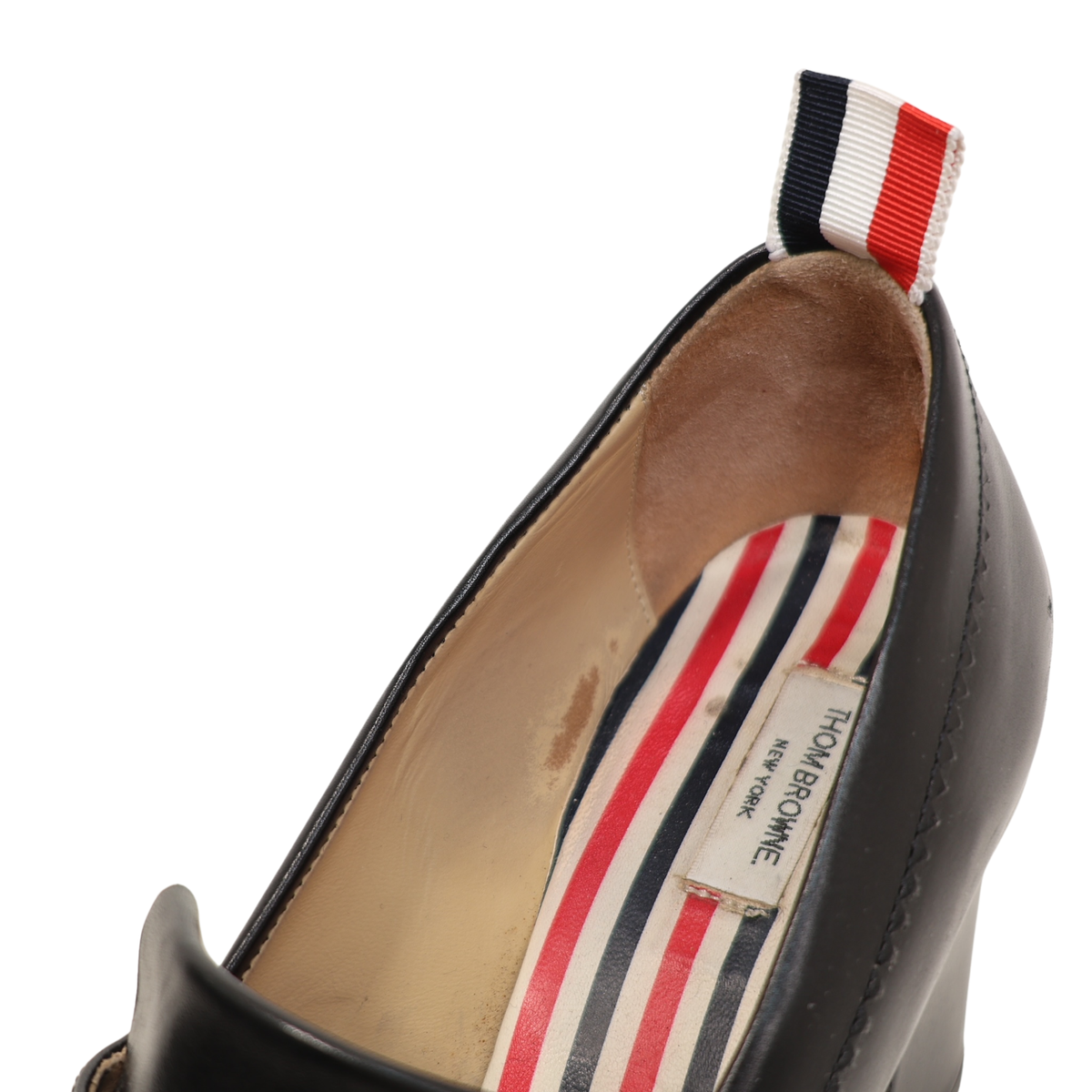 Thom Browne Tassel Knit Leather Loafers (Size 37.5)