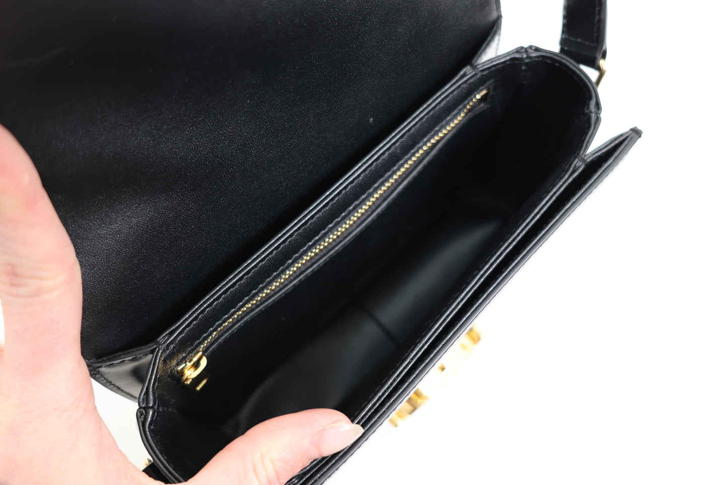 Celine Teen Triomphe Bag in Shiny Calfskin