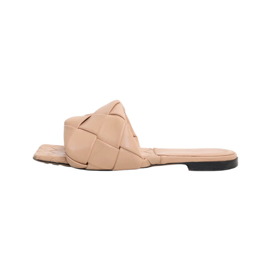 Bottega Veneta Intrecciato Lido Flat Sandals (Size 37.5)