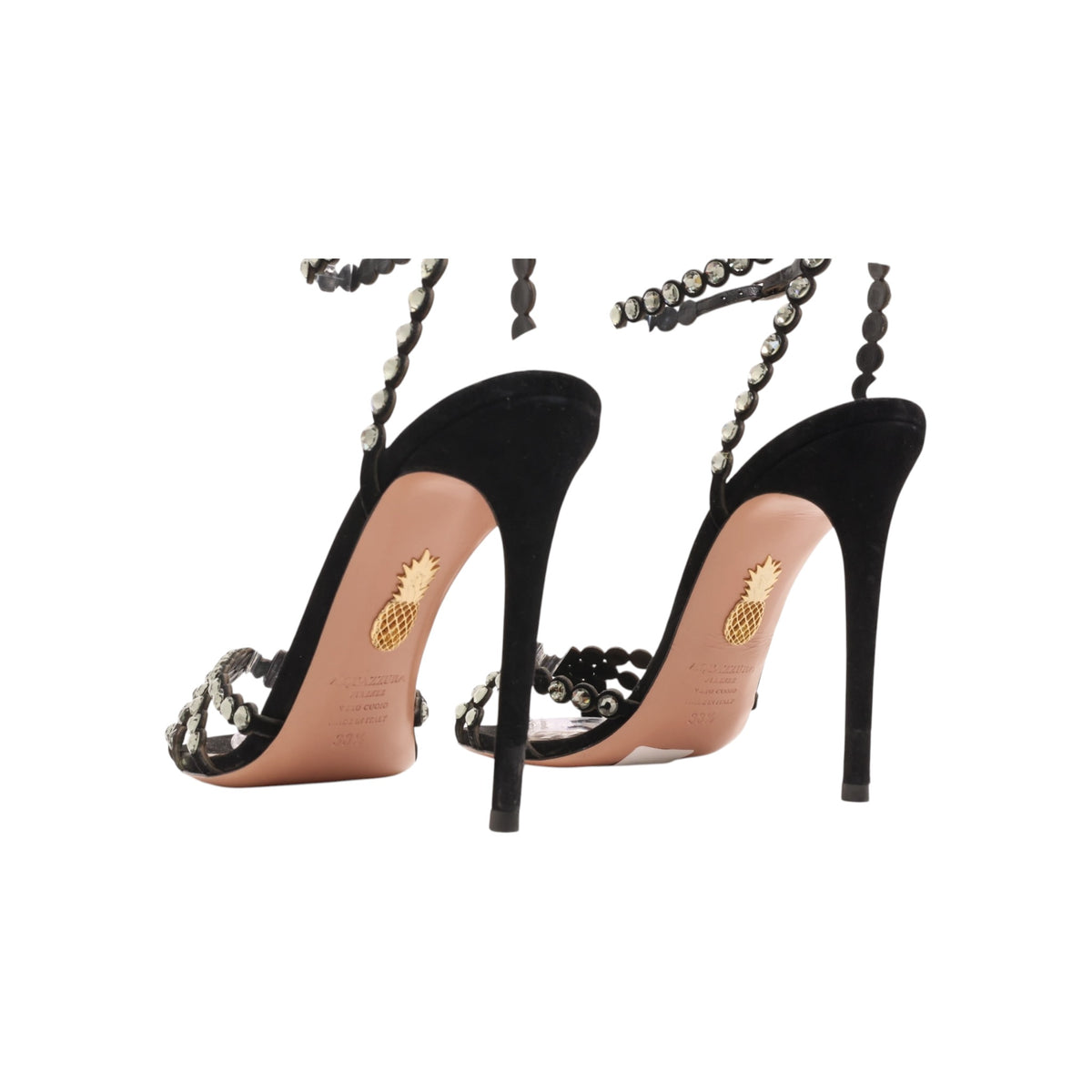 Aquazzura Tequila 105 Suede Sandals (Size 8.5)