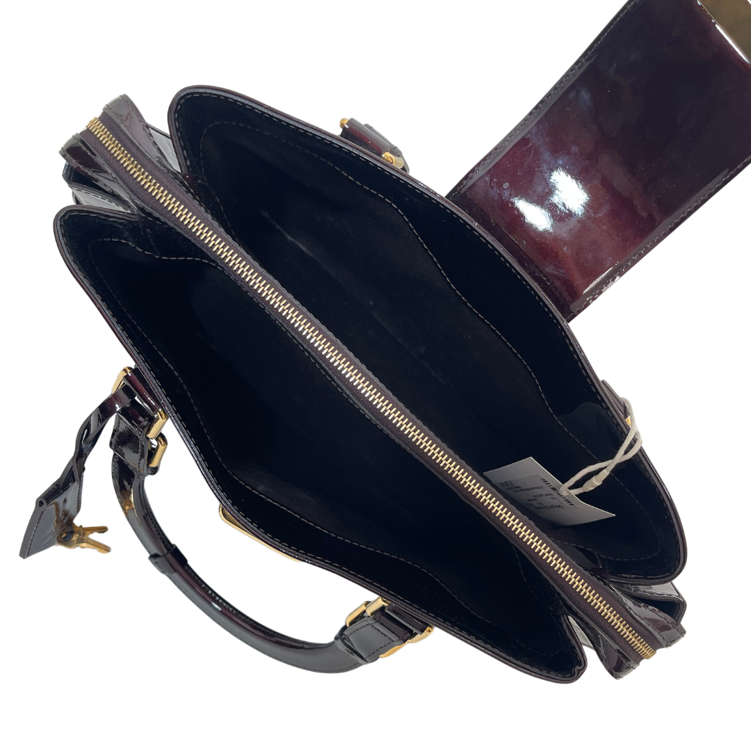 Louis Vuitton LV Amarante Monogram Vernis Melrose Avenue Handle Bag