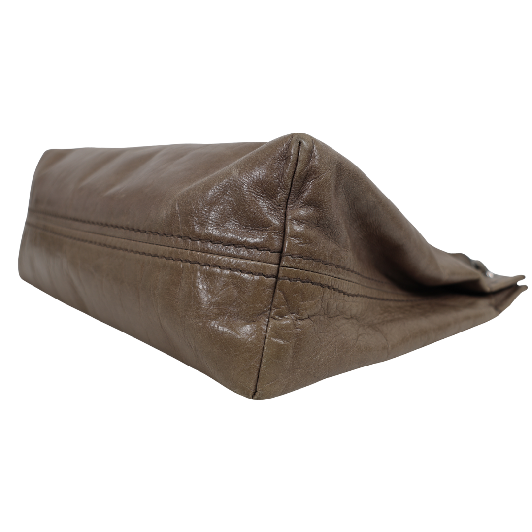 Prada Royal Calf Leather Tote Bag