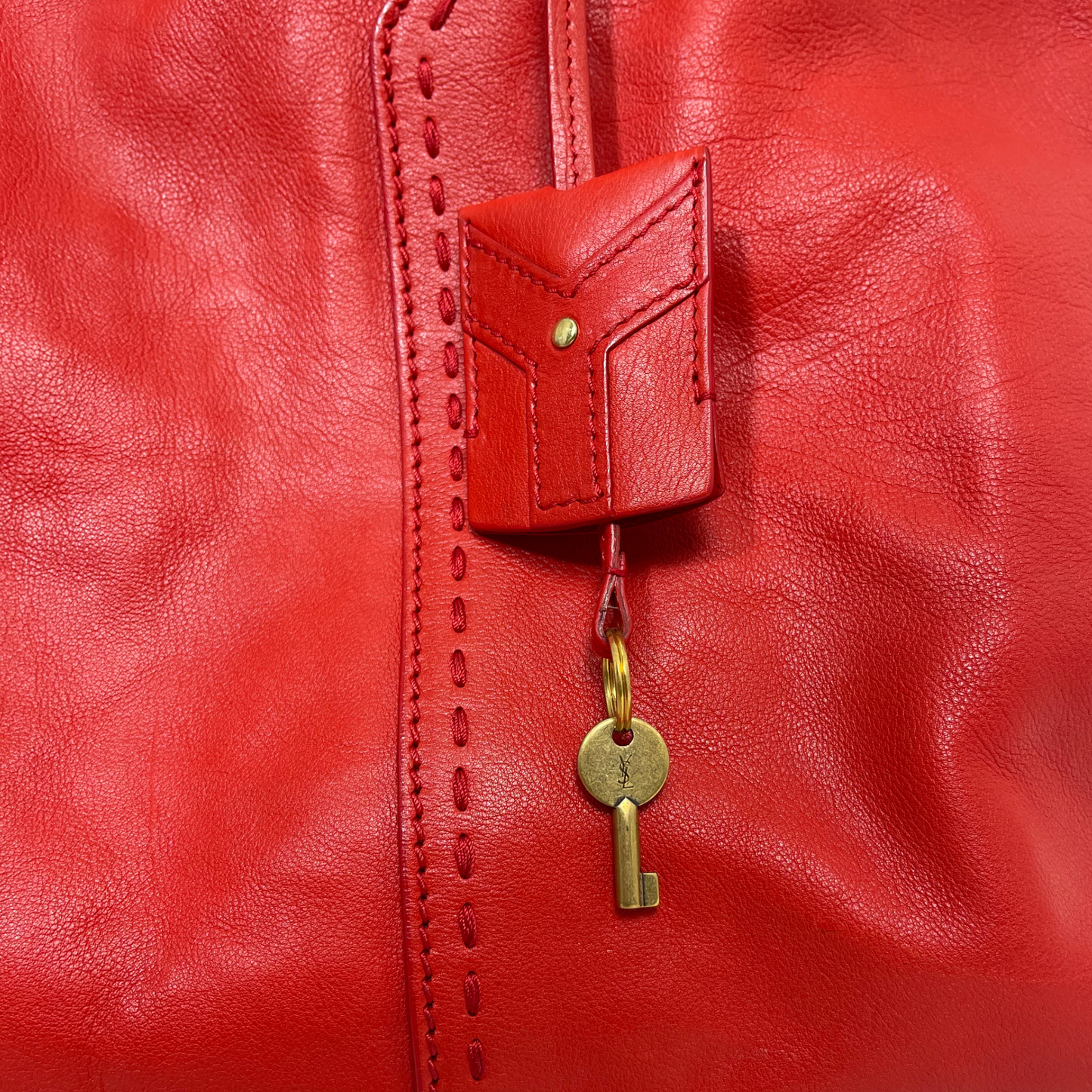 Yves Saint Laurent Vintage Muse Leather Bowler Bag