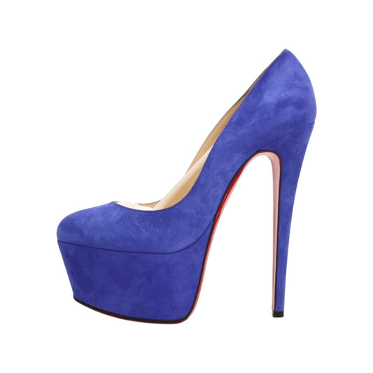Christian Louboutin Berlinissimo 140 Platform Suede Pump (Size 38)