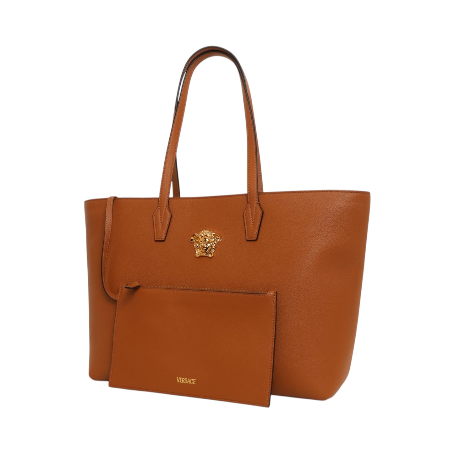 Versace Medusa Calf Leather Tote Bag