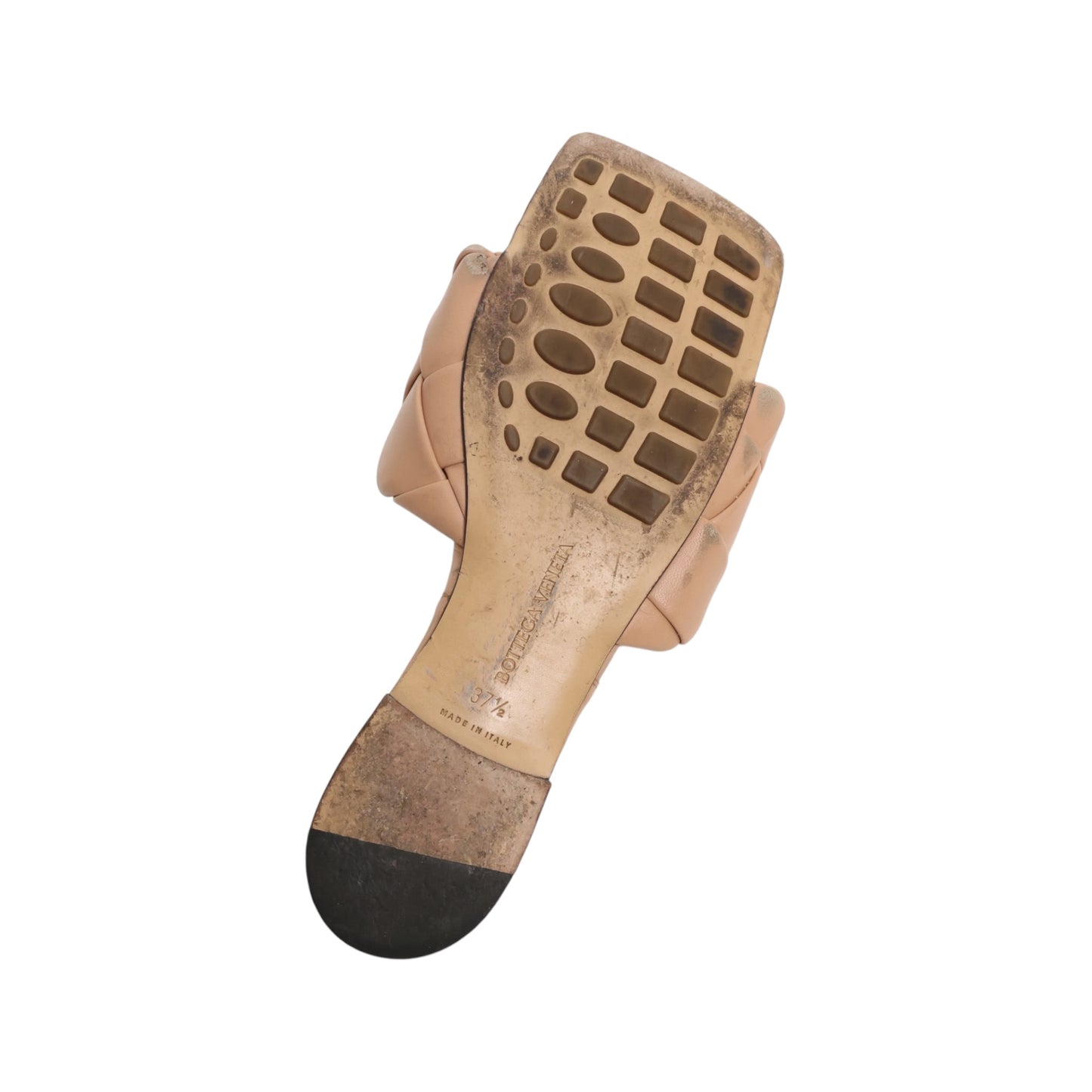 Bottega Veneta Intrecciato Lido Flat Sandals (Size 37.5)