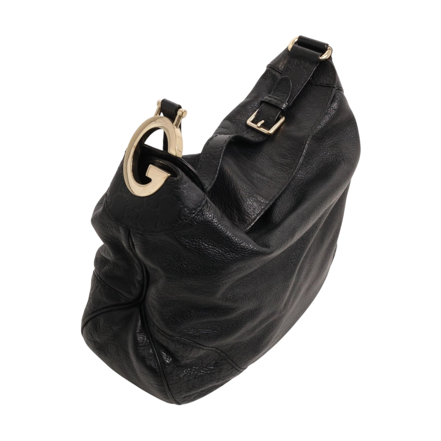 Gucci Signature Leather Medium Charlotte Hobo Bag