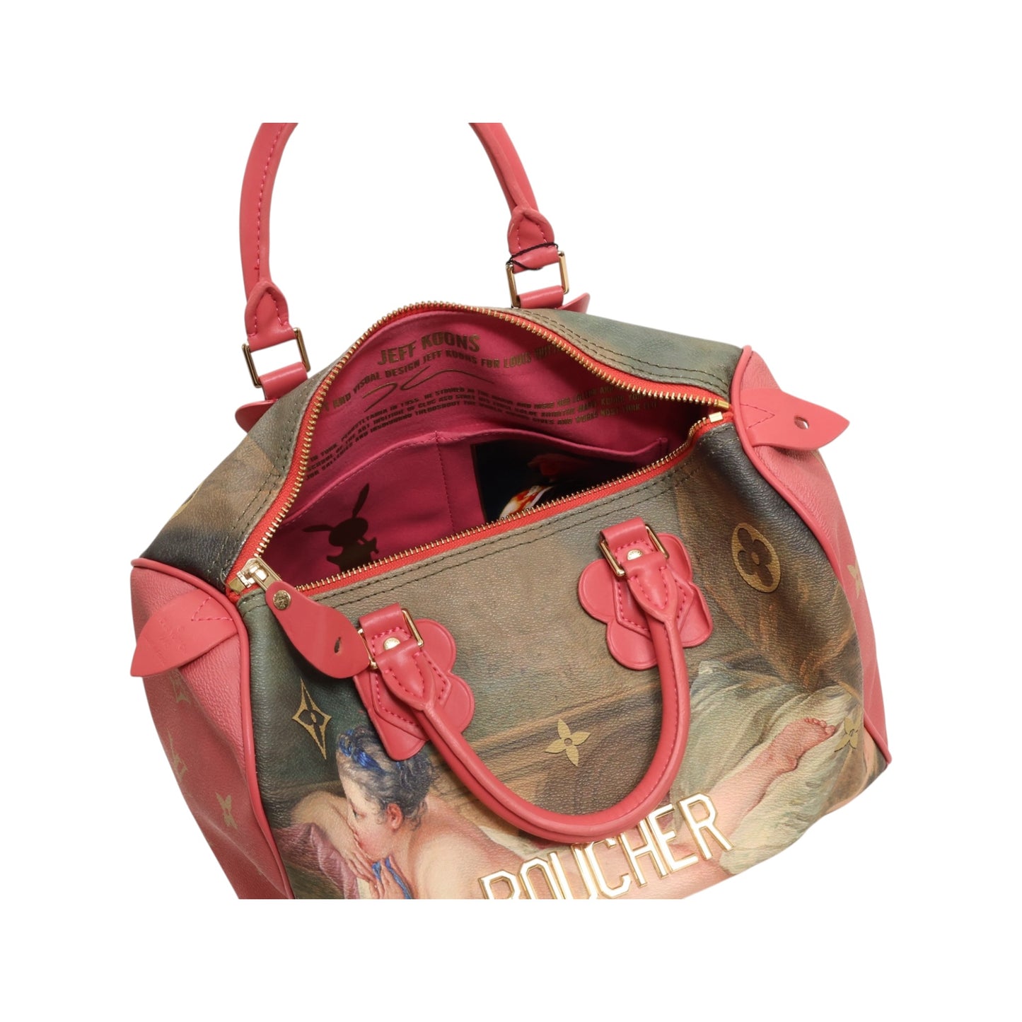 Louis Vuitton Monogram Speedy 30 Bag Masters Collection Boucher x Jeff Koons