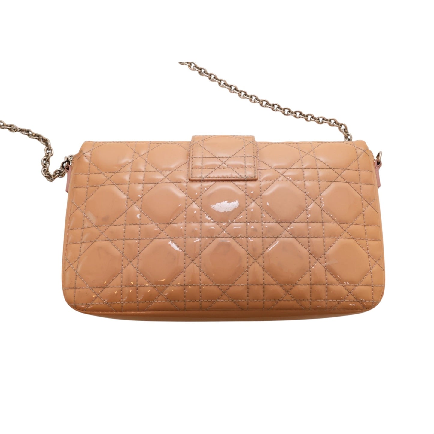 Christian Dior Miss Dior Cannage Promenade Patent Leather Pouch Bag