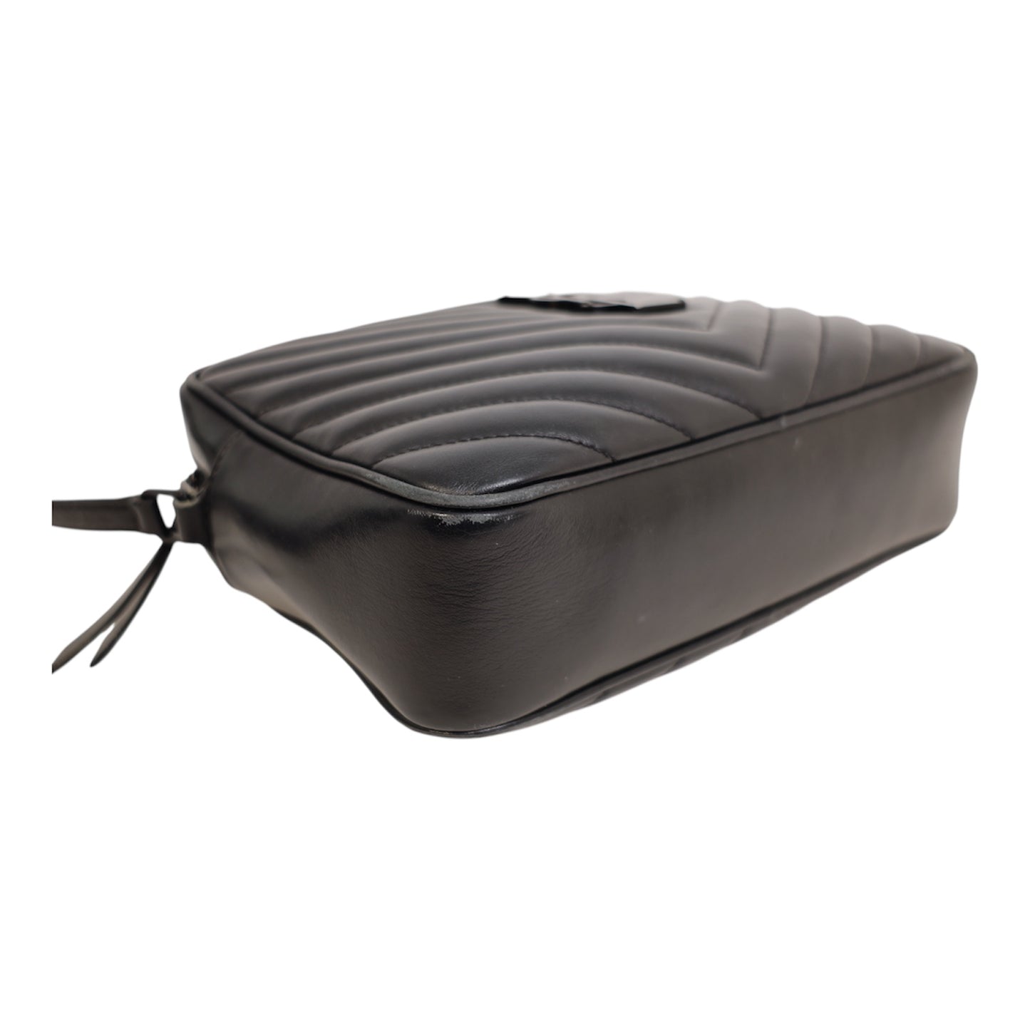 Saint Laurent Lou Quilted Black Leather Bag