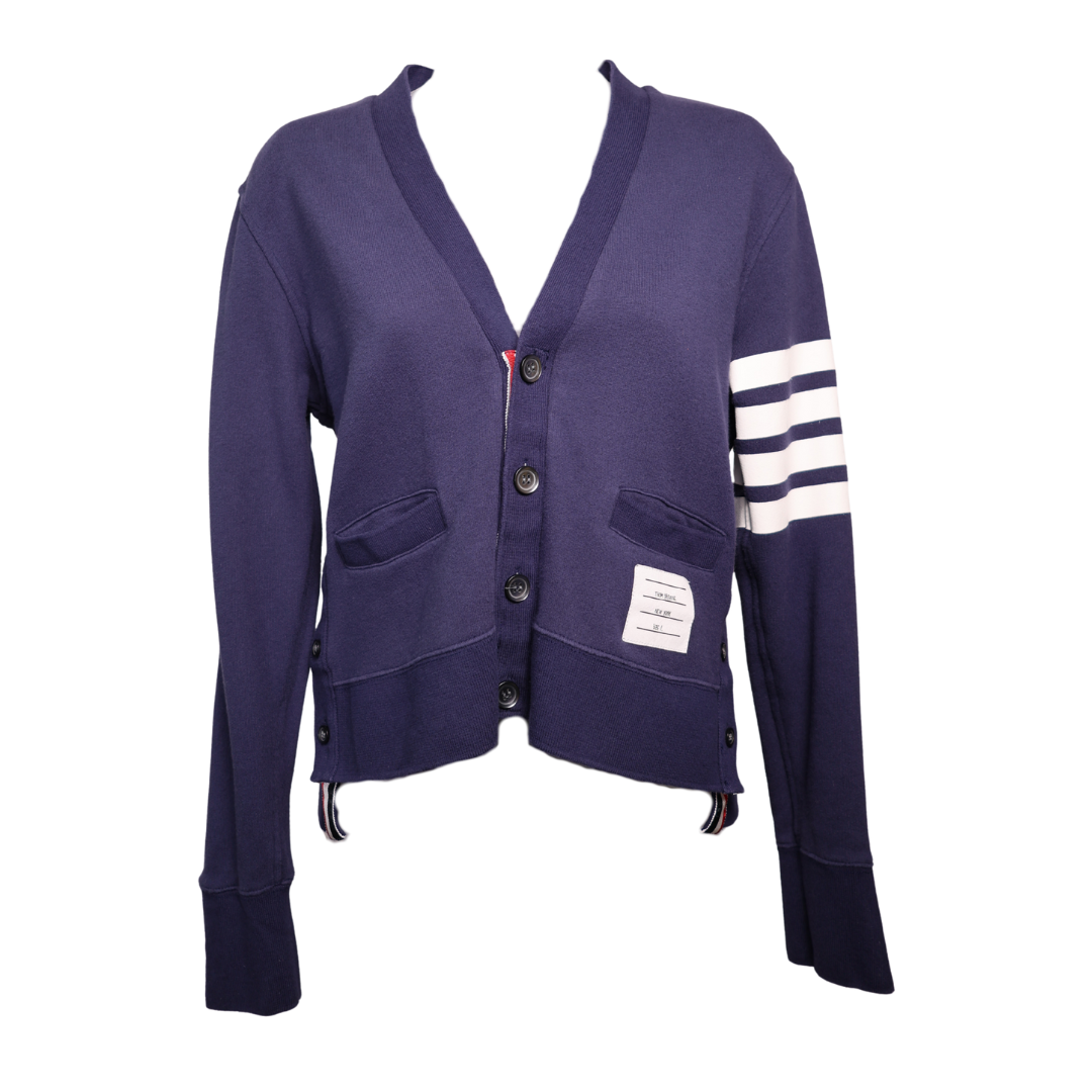 Thom Browne Cotton 4-Bar Milano Classic Cardigan
