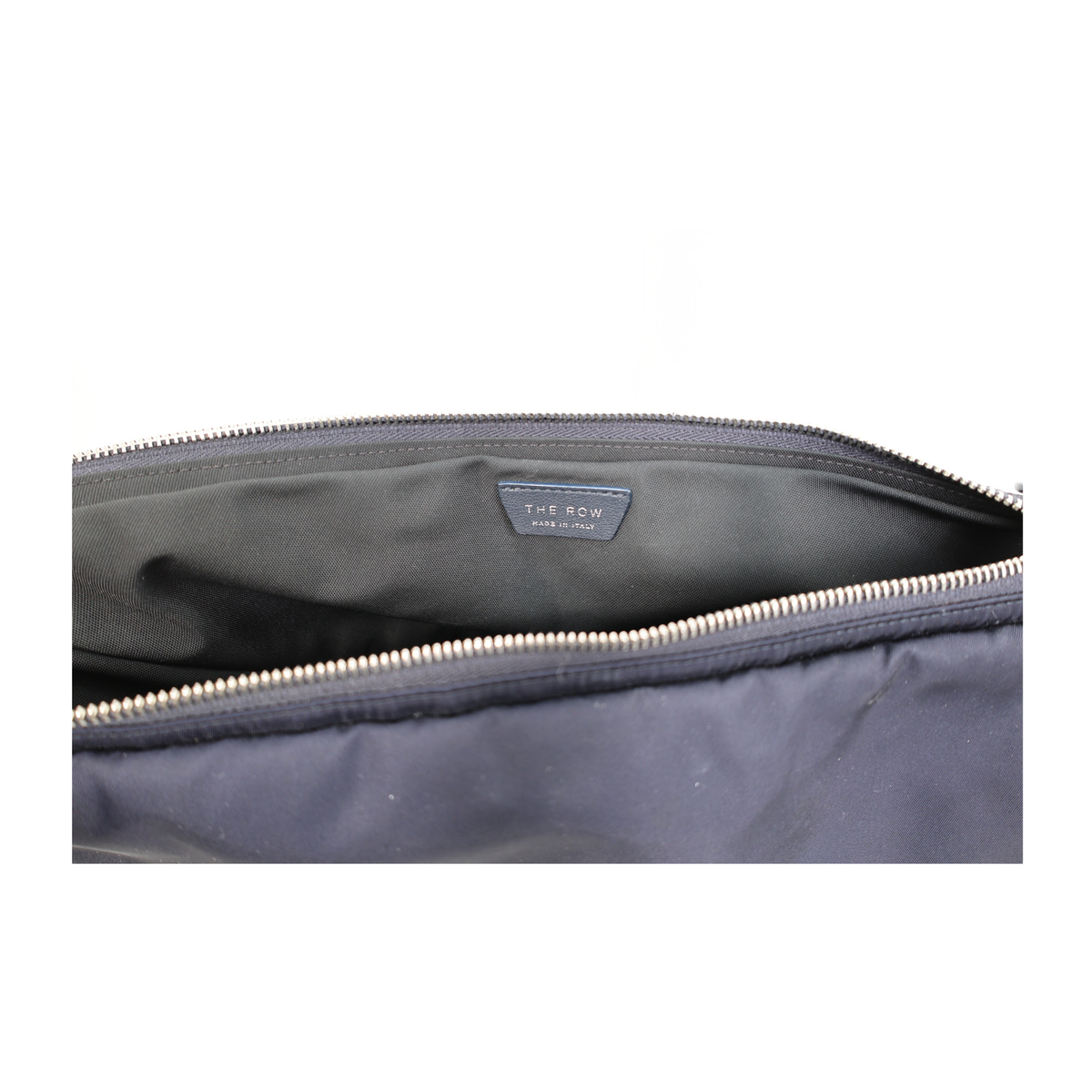 The Row Navy Slouchy Banana Bag