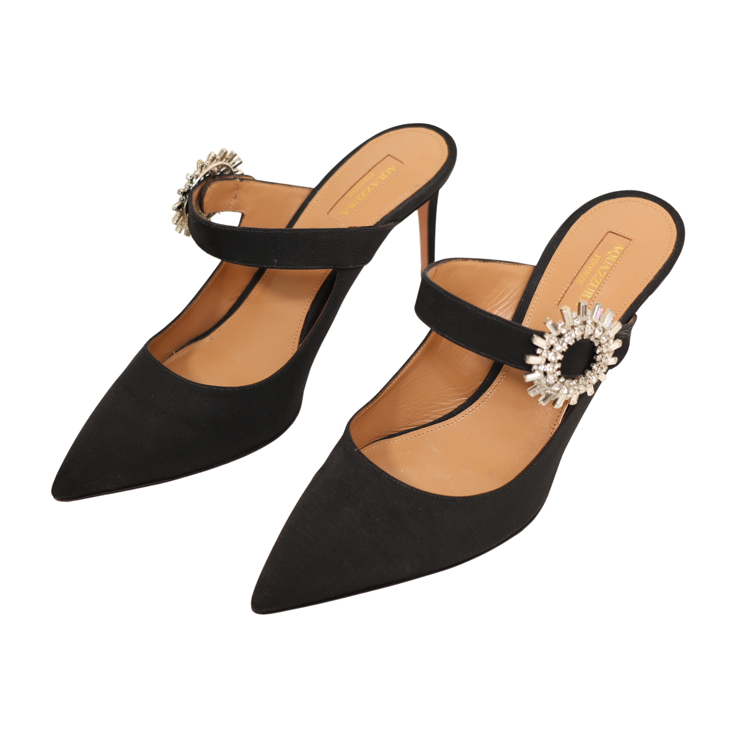 Aquazzura Crystal Blossom Embellished Mule (Size 39)
