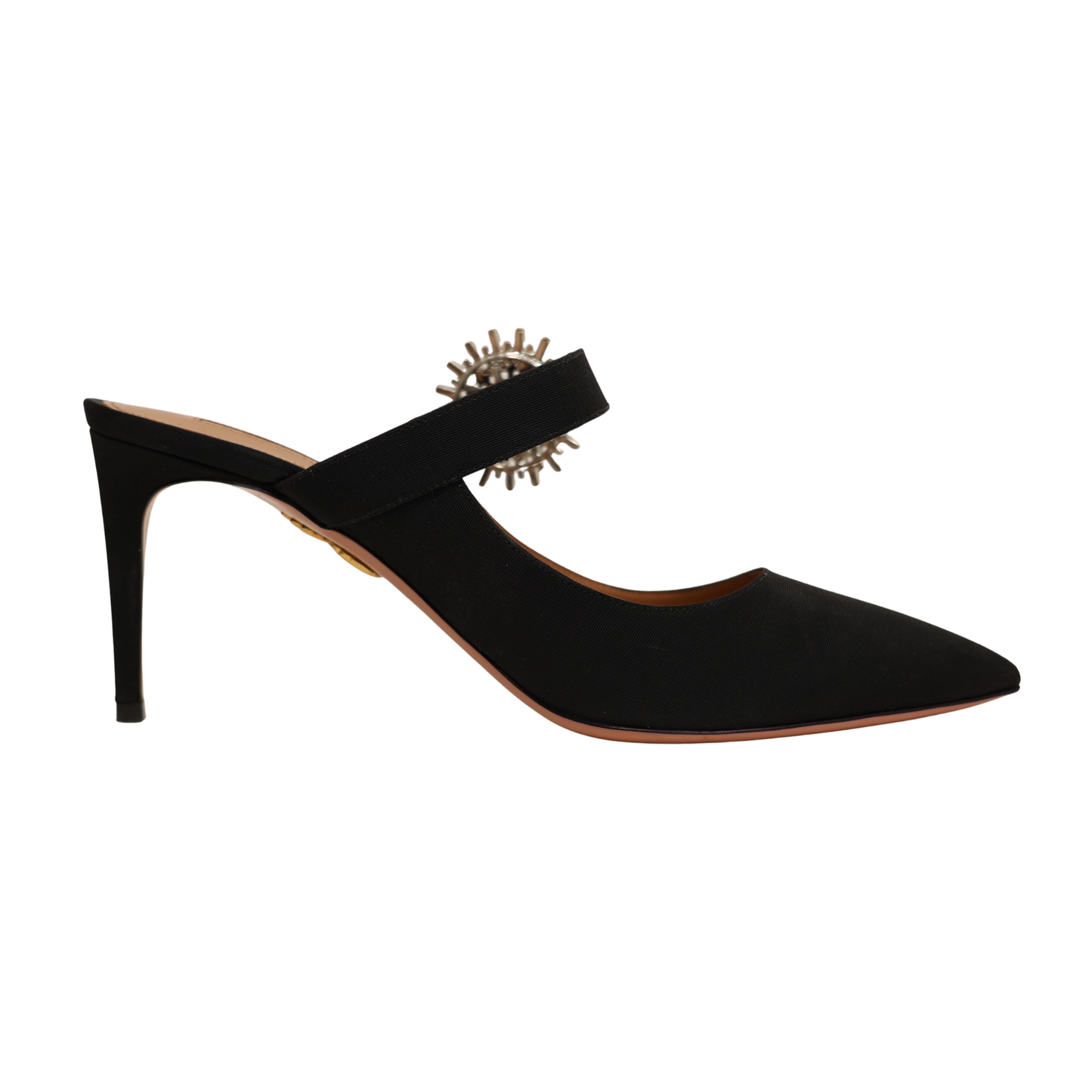 Aquazzura Crystal Blossom Embellished Mule (Size 39)