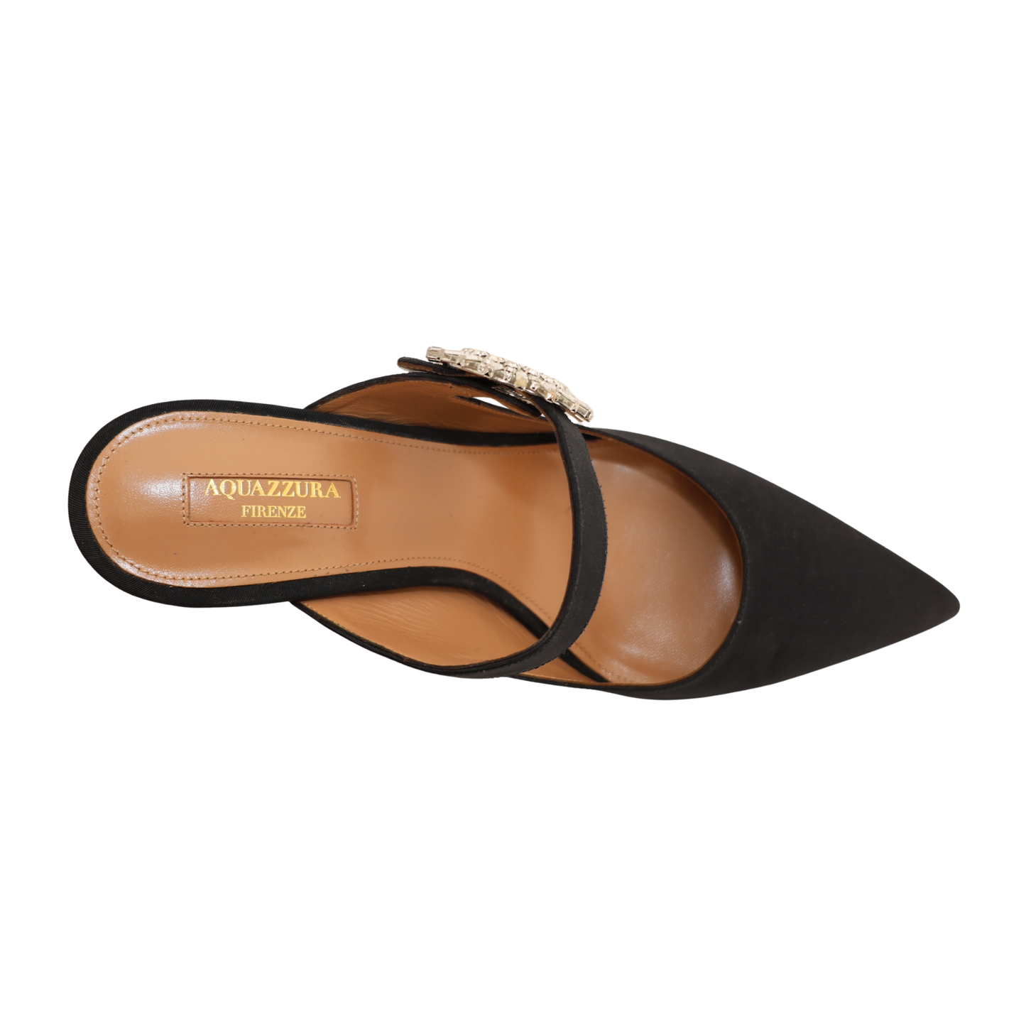 Aquazzura Crystal Blossom Embellished Mule (Size 39)