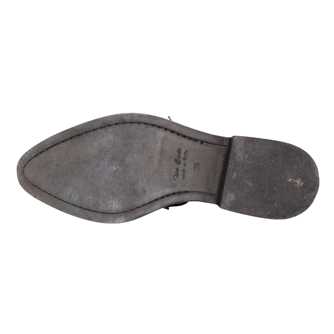 Ann Demeulemeester Pointed Toe Cutout Leather Oxfords (Size 36)