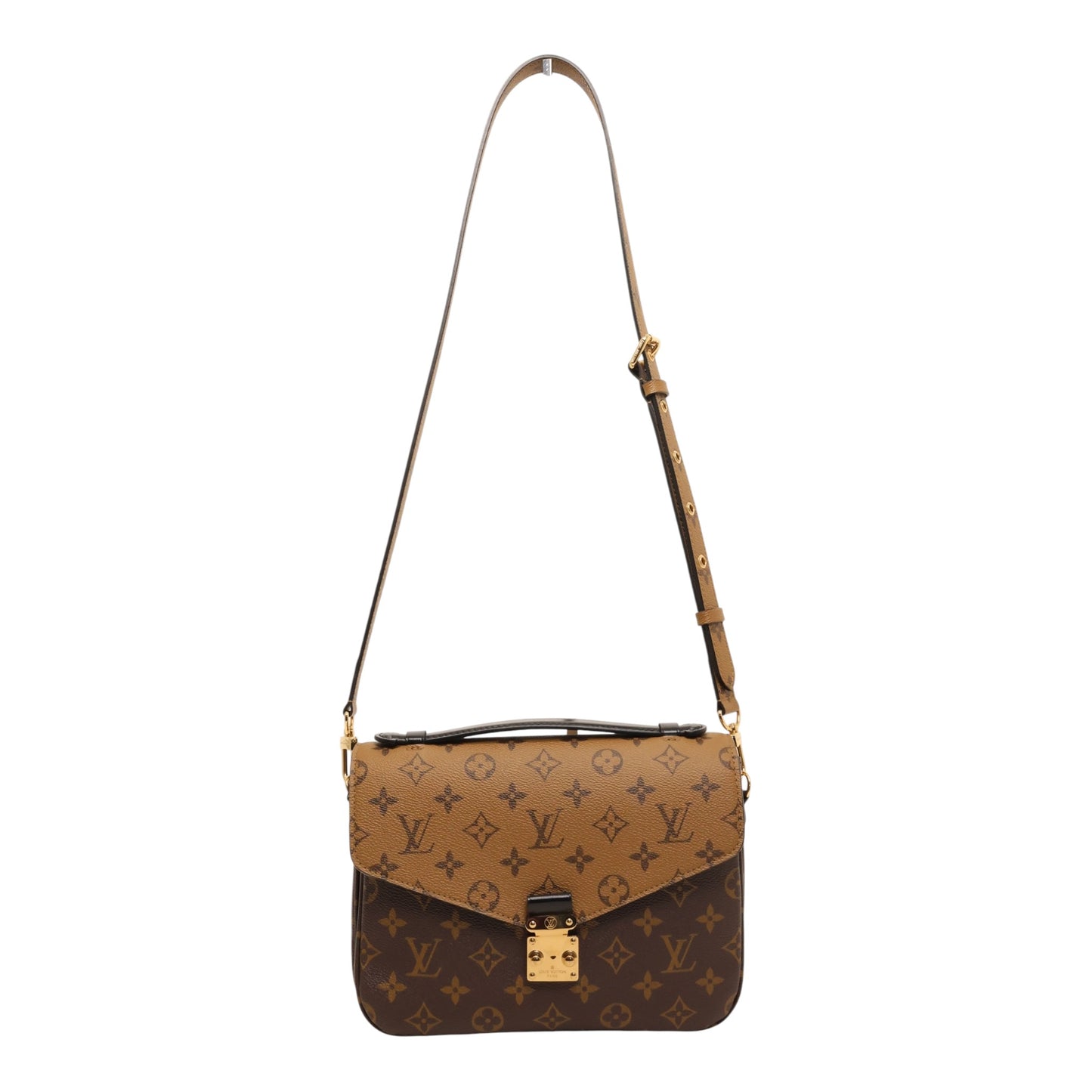 Louis Vuitton Reverse Monogram Pochette Metis Bag w/ Strap