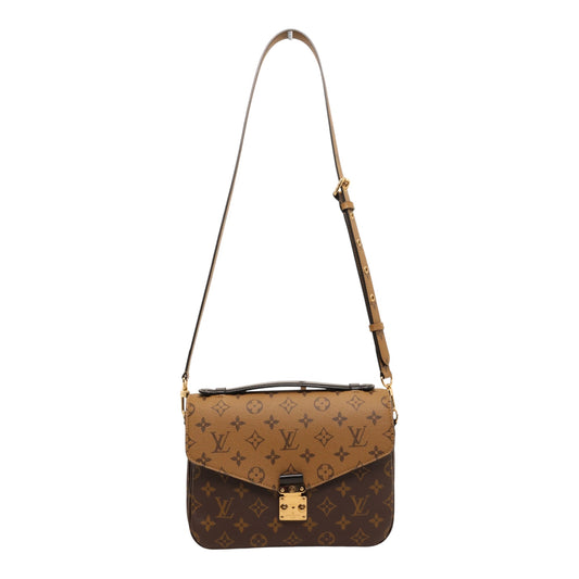 Louis Vuitton Reverse Monogram Pochette Metis Bag w/ Strap