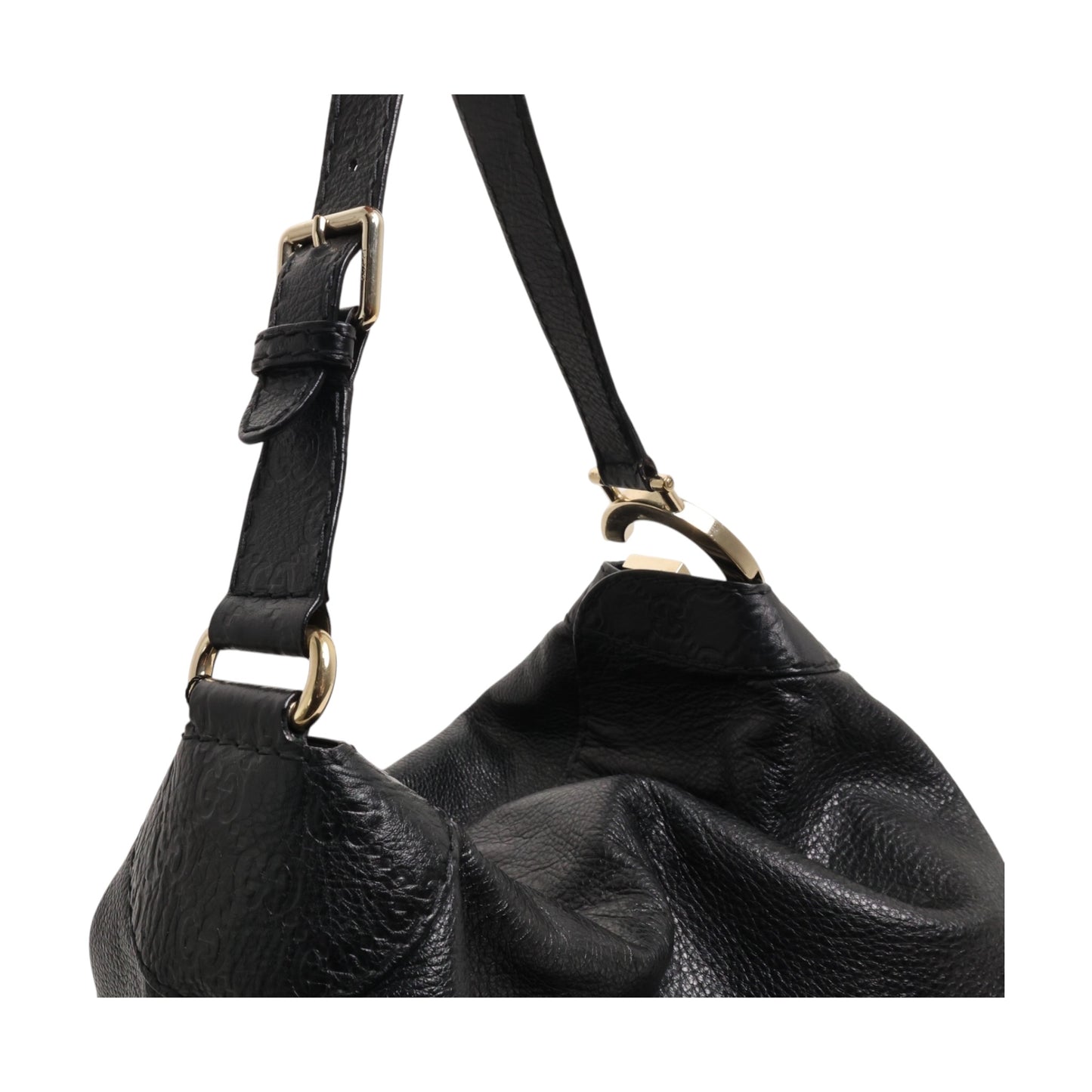 Gucci Signature Leather Medium Charlotte Hobo Bag