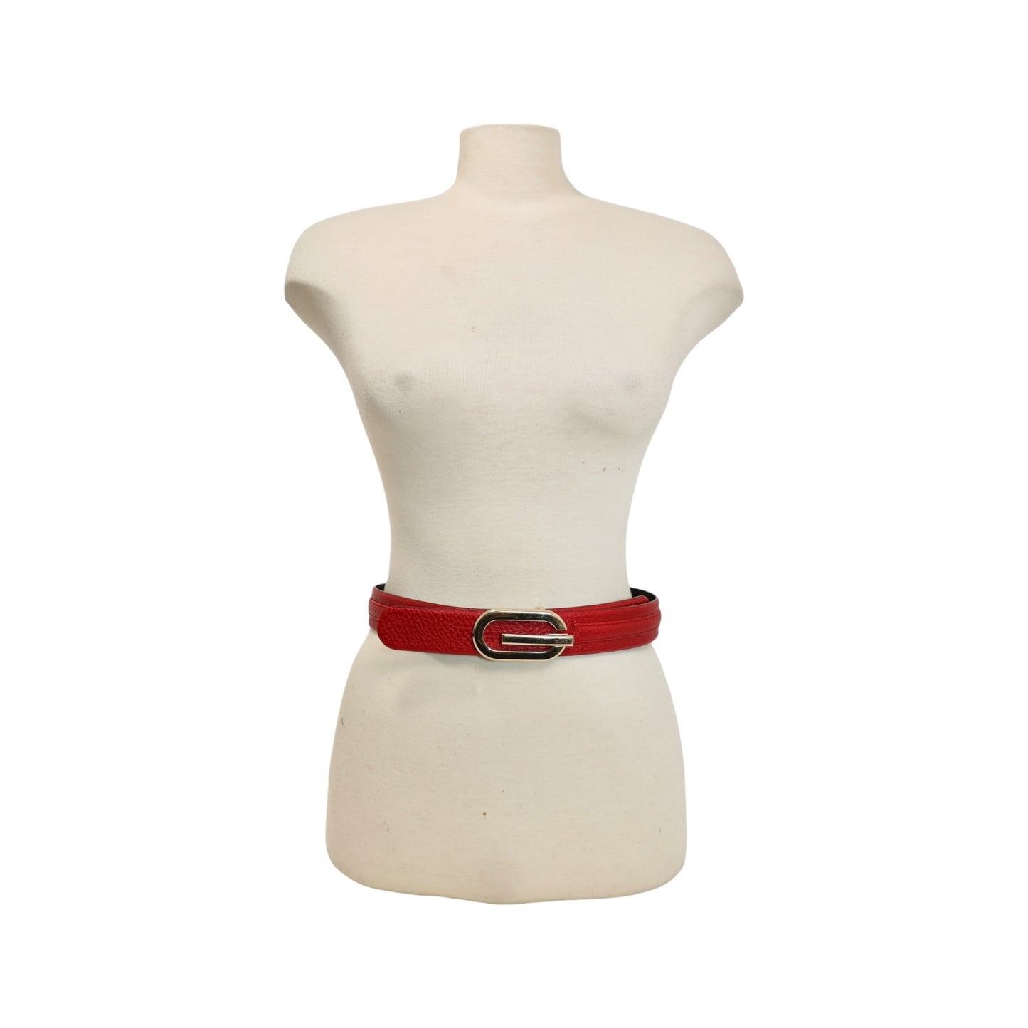 Gucci Vintage G Buckle Reversible Leather Belt