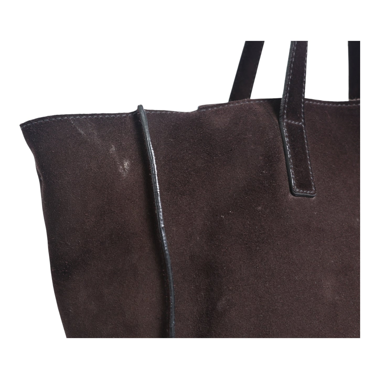 Prada Suede Leather Two-Way Tote Bag