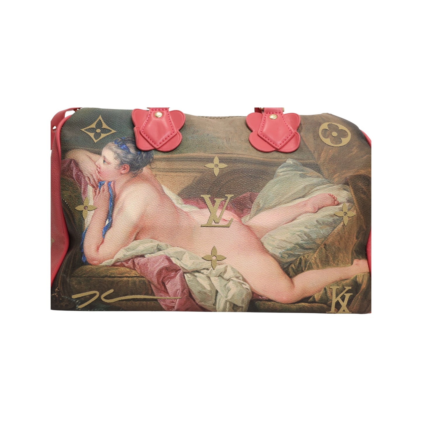Louis Vuitton Monogram Speedy 30 Bag Masters Collection Boucher x Jeff Koons