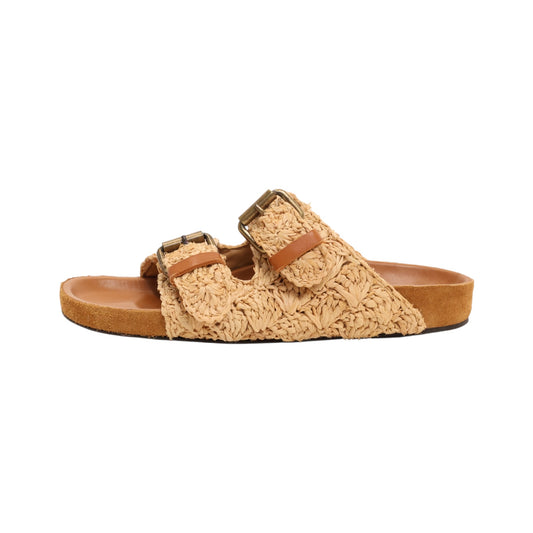 Isabel Marant Lennyo Raffia Sandals (Size 37)