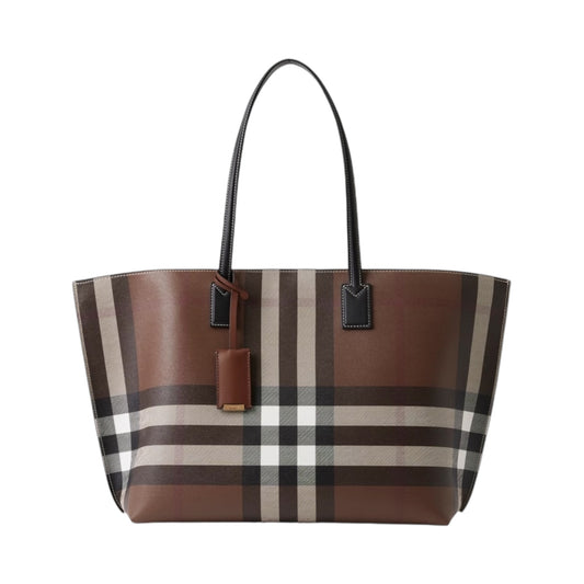 Burberry Medium E-Check Tote Bag