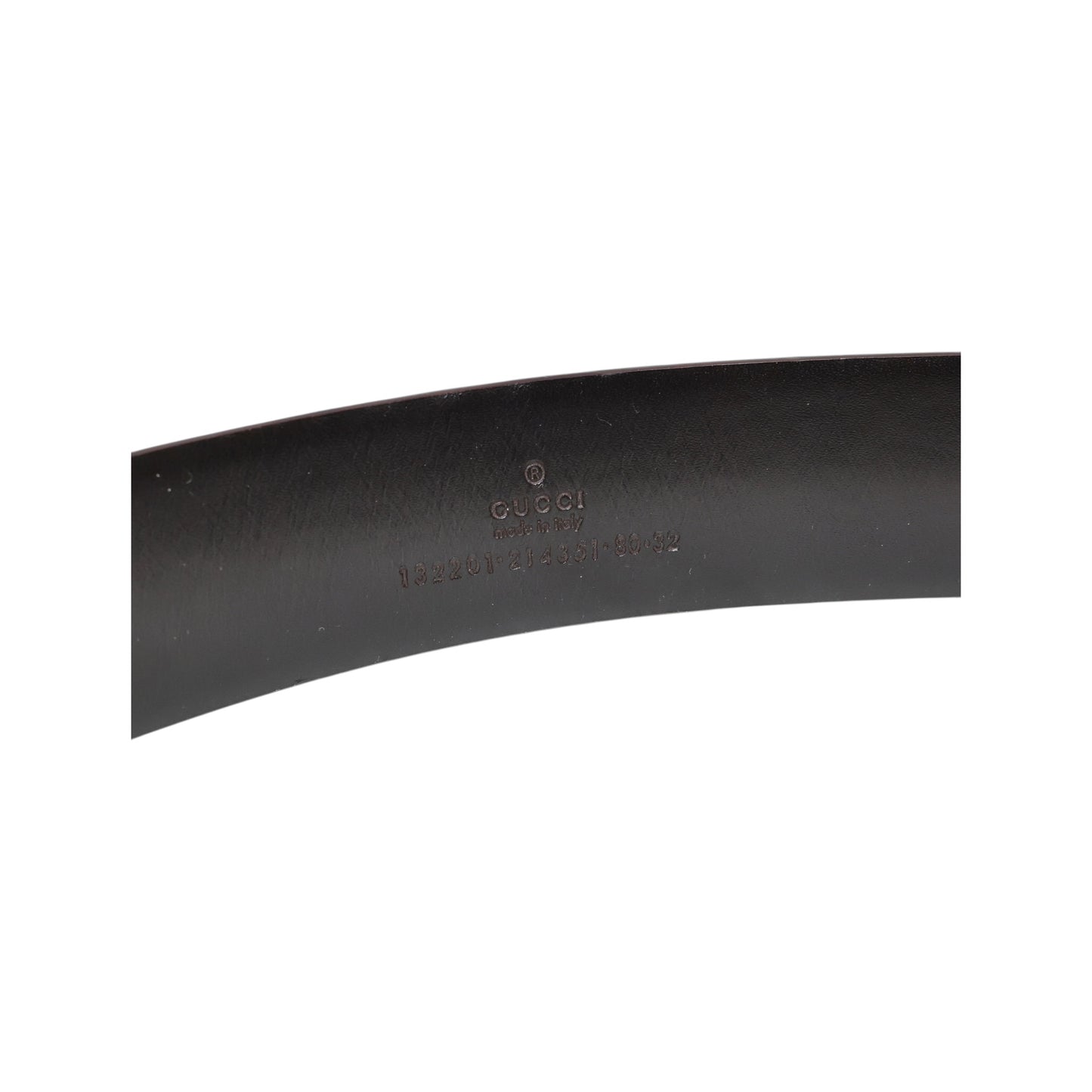 Gucci Vintage G Buckle Reversible Leather Belt
