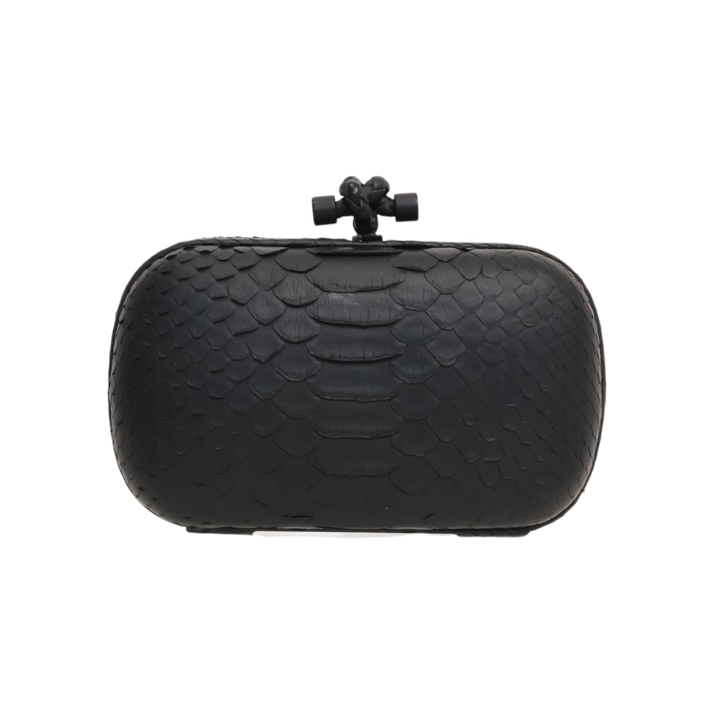 Bottega Veneta Python Knot Clutch Bag